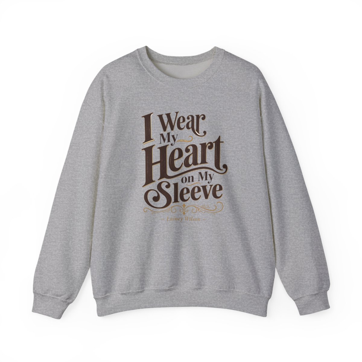 Lainey Wilson "I Wear My Heart on My Sleeve" Crewneck - Official sweatshirts merchandise