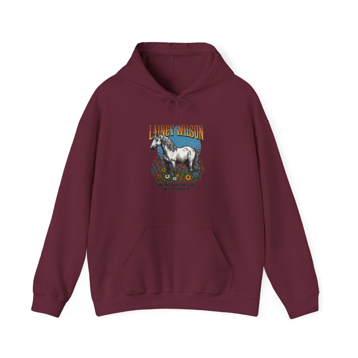 Lainey Wilson Wildflowers and Wild Horses Hoodie - alternate angle 4, merchandise