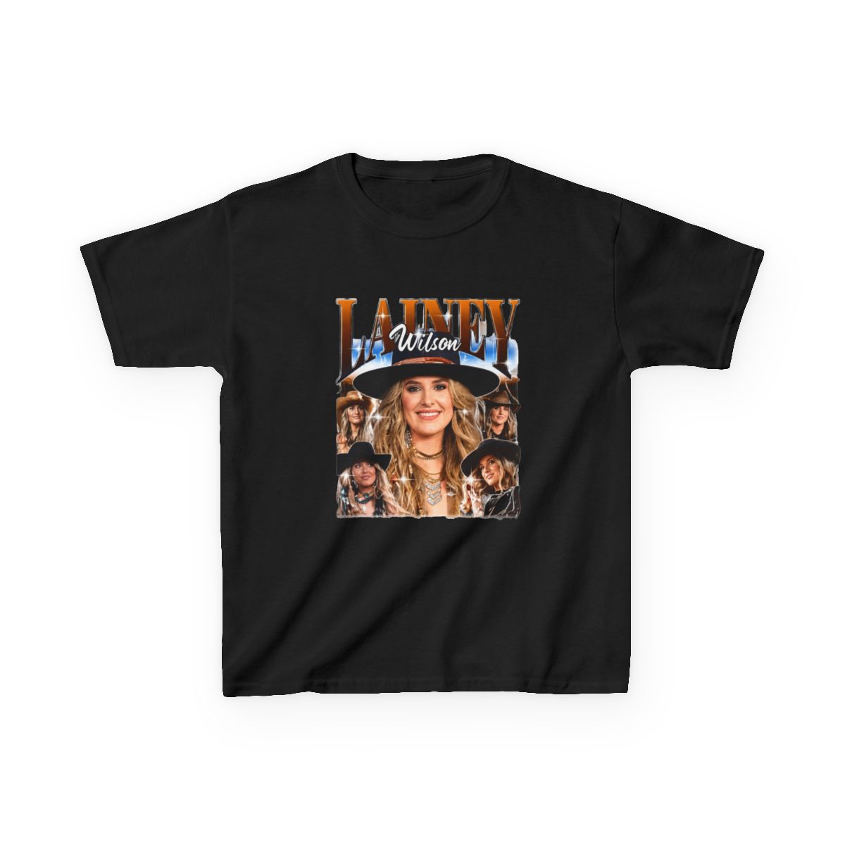 Lainey Wilson Vintage Country Music Kids T-Shirt - alternate angle 4, merchandise