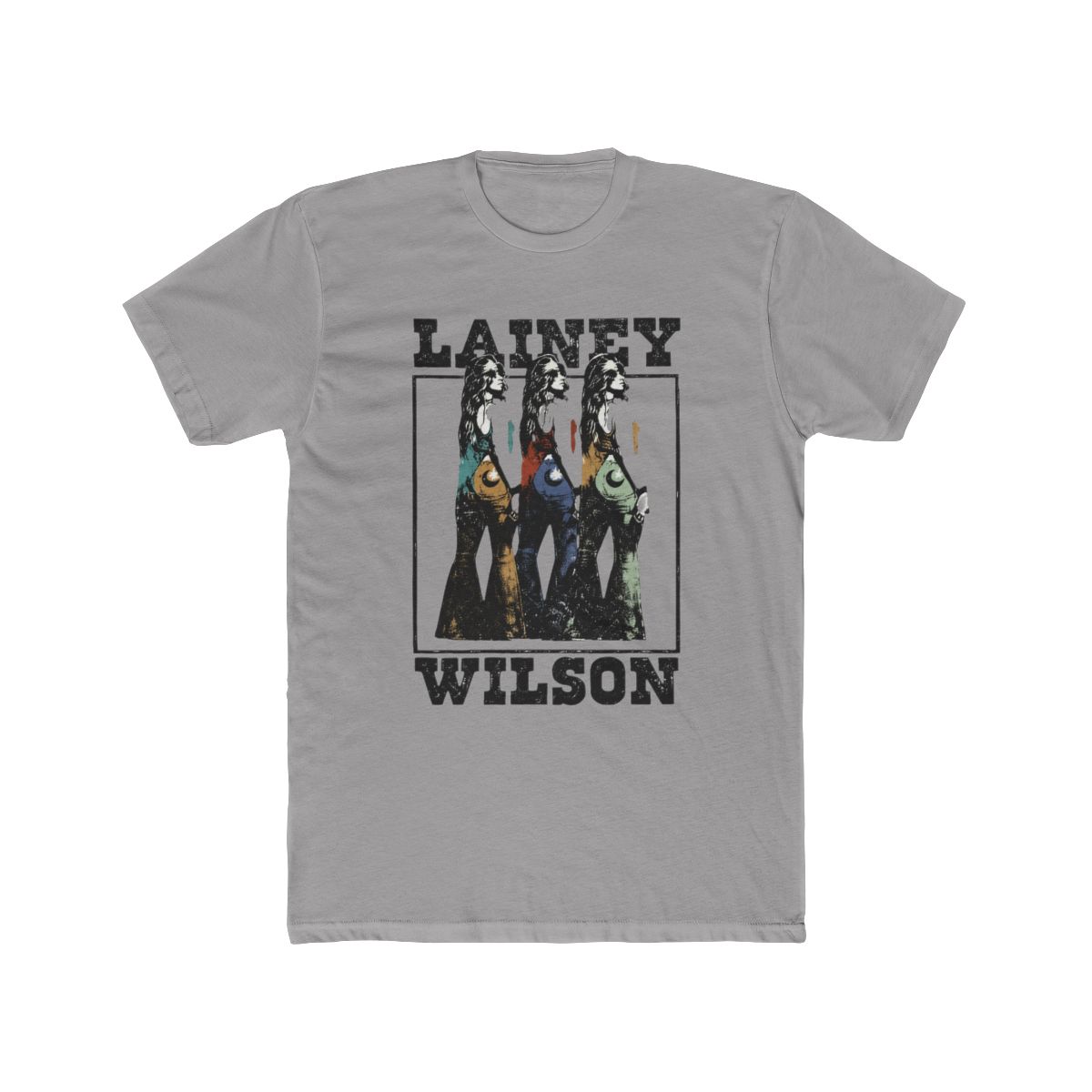 Lainey Wilson Photo Repeat Adult Sleeve T-Shirt Country Music Singer Vintage Style - Official t-shirts merchandise